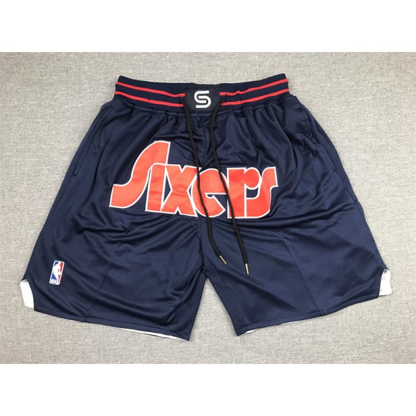 Philadelphia 76ers Black Just Don Shorts