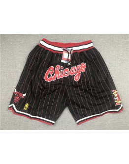 Chicago Bulls Black Just Don Shorts