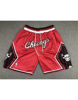 Chicago Bulls Red Just Don Shorts