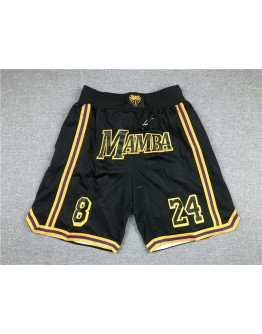 Los Angeles Lakers Black Just Don Shorts