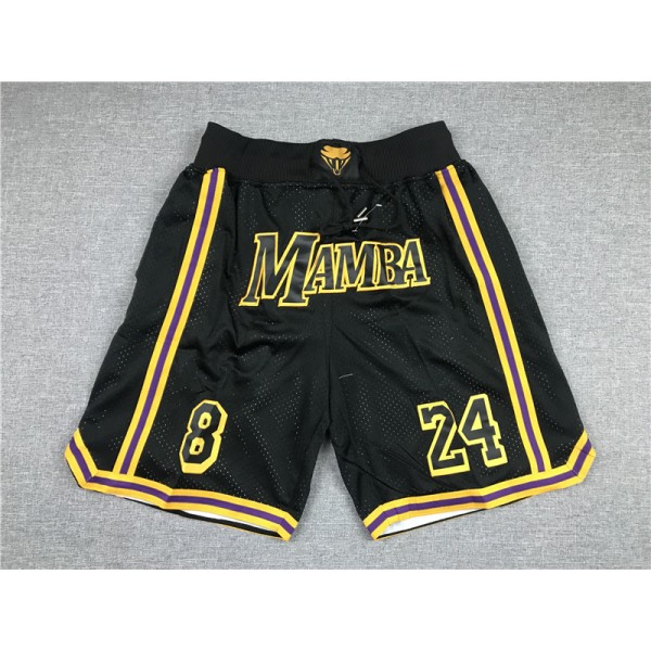 Los Angeles Lakers Black Just Don Shorts