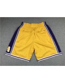 Los Angeles Lakers Yellow Just Don Shorts