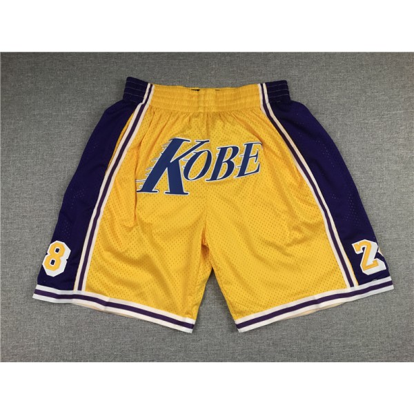 Los Angeles Lakers Yellow Just Don Shorts