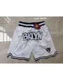 Brooklyn Nets White Just Don Shorts