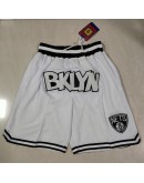 Brooklyn Nets White Just Don Shorts