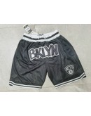 Brooklyn Nets Black Just Don Shorts