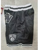 Brooklyn Nets Black Just Don Shorts