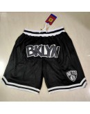 Brooklyn Nets Black Just Don Shorts