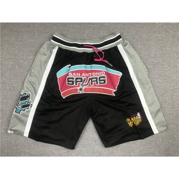 San Antonio Spurs Black Just Don Shorts