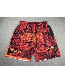 Miami Heat Red Just Don Shorts