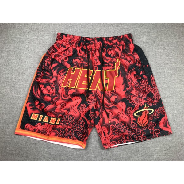 Miami Heat Red Just Don Shorts