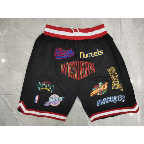 Western Conference Black Just Don Shorts