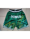 Seattle Supersonics Green Just Don Shorts