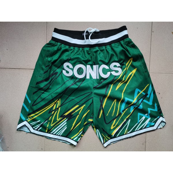 Seattle Supersonics Green Just Don Shorts