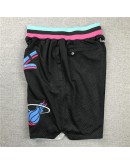 Miami Heat Black Just Don Shorts