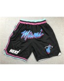 Miami Heat Black Just Don Shorts