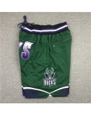 Milwaukee Bucks Green Just Don Shorts