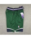 Milwaukee Bucks Green Just Don Shorts