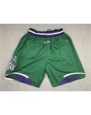 Milwaukee Bucks Green Just Don Shorts