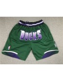 Milwaukee Bucks Green Just Don Shorts