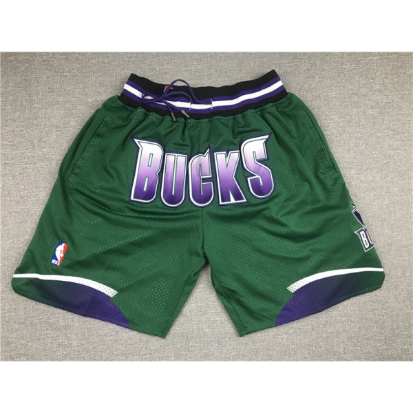 Milwaukee Bucks Green Just Don Shorts