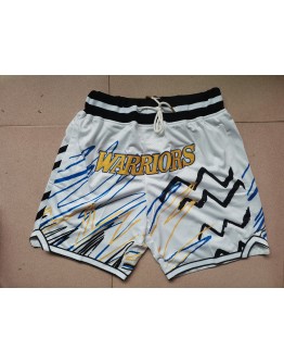 Golden State Warriors White Just Don Shorts