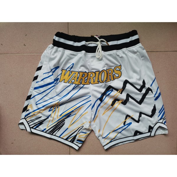 Golden State Warriors White Just Don Shorts