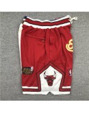 Chicago Bulls White & Red Just Don Shorts