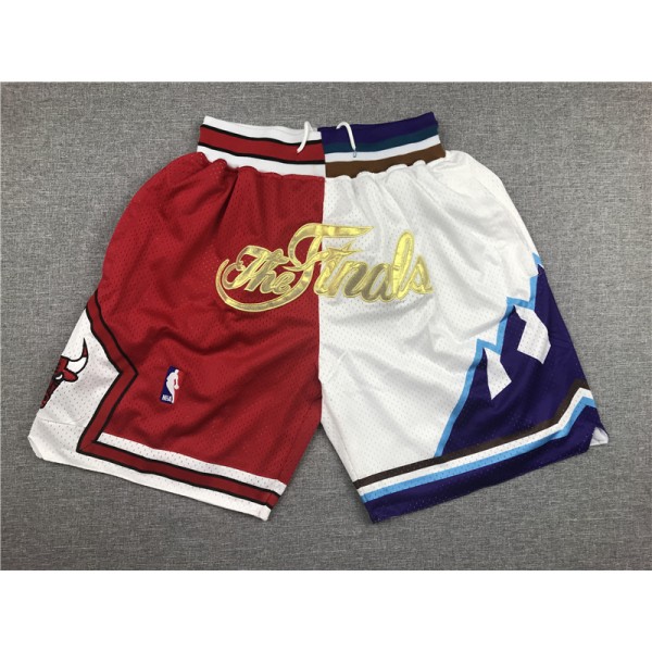 Chicago Bulls White & Red Just Don Shorts