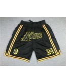 Los Angeles Lakers Black Just Don Shorts