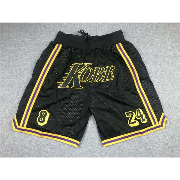 Los Angeles Lakers Black Just Don Shorts