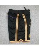 Los Angeles Lakers Black Just Don Shorts