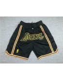 Los Angeles Lakers Black Just Don Shorts