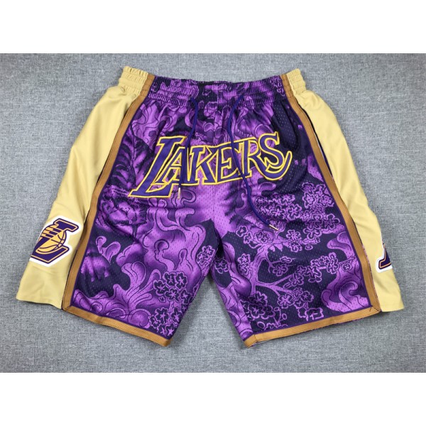 Los Angeles Lakers Purple Just Don Shorts