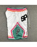 San Antonio Spurs White Just Don Shorts