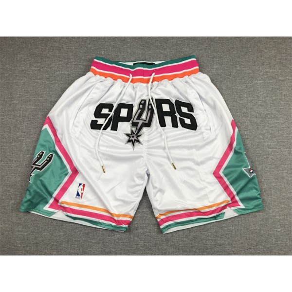 San Antonio Spurs White Just Don Shorts