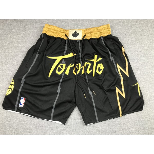 Toronto Raptors Black Just Don Shorts