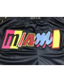 Miami Heat Black Just Don Shorts