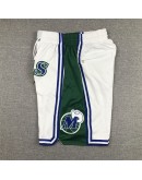 Dallas Mavericks White Just Don Shorts