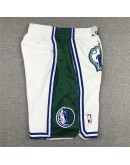 Dallas Mavericks White Just Don Shorts