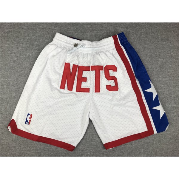 Brooklyn Nets White Just Don Shorts