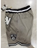 Brooklyn Nets Gray Just Don Shorts