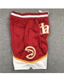 Atlanta Hawks Red Just Don Shorts