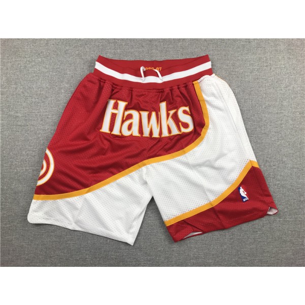 Atlanta Hawks Red Just Don Shorts