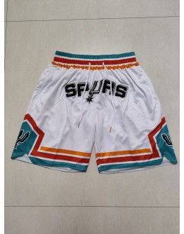 San Antonio Spurs White Just Don Shorts