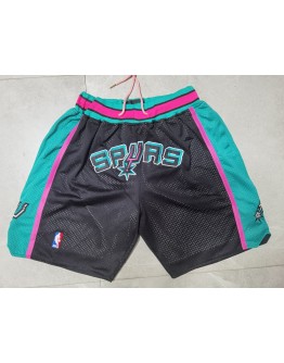 San Antonio Spurs Black Just Don Shorts