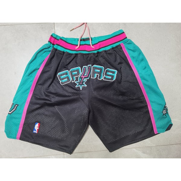 San Antonio Spurs Black Just Don Shorts