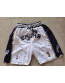 San Antonio Spurs White Just Don Shorts