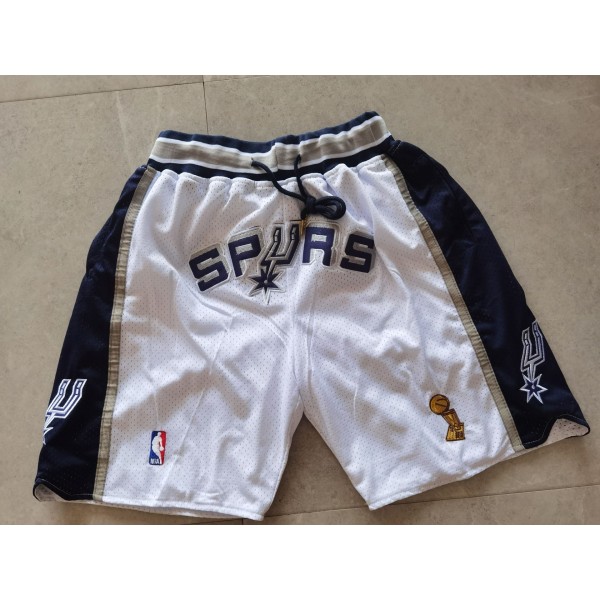 San Antonio Spurs White Just Don Shorts