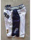 San Antonio Spurs White Just Don Shorts